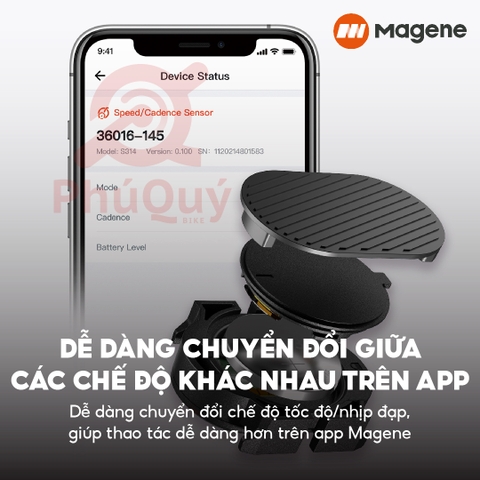 Cảm Biến Nhịp Độ MAGENE S314 Không Dây ANT+ BLUETOOTH