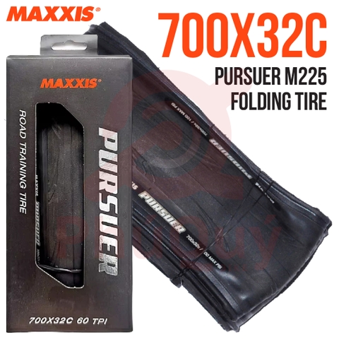 Vỏ gấp Maxxis 700x32c Pursuer trơn không talon (VAT)