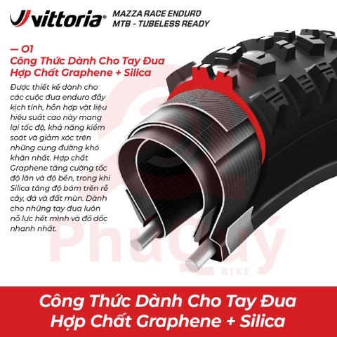 Vỏ Vittoria Mazza Race 29x2.4 Enduro Full Black (VAT)