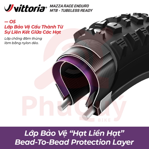 Vỏ Vittoria Mazza Race 29x2.4 Enduro Full Black (VAT)