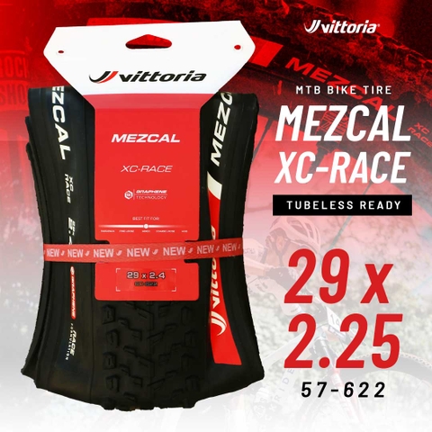 Vỏ Vittoria 29x2.25 Mezcal lll XC-RACE FULL ĐEN (VAT)