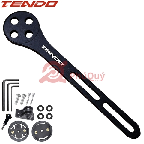 Pát đồng hồ carbon Tendo bắt 2 ốc pô tăng