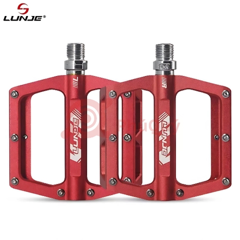 Pedal Nhôm CNC LUNJE XT-T002 Xanh, Đen, Đỏ