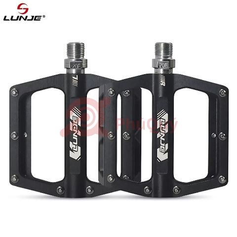 Pedal Nhôm CNC LUNJE XT-T002 Xanh, Đen, Đỏ