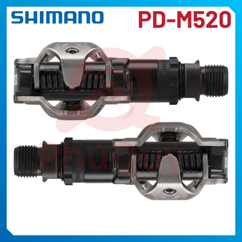 Pedal MTB SHIMANO M520  CHÍNH HÃNG (VAT) KÈM CAN