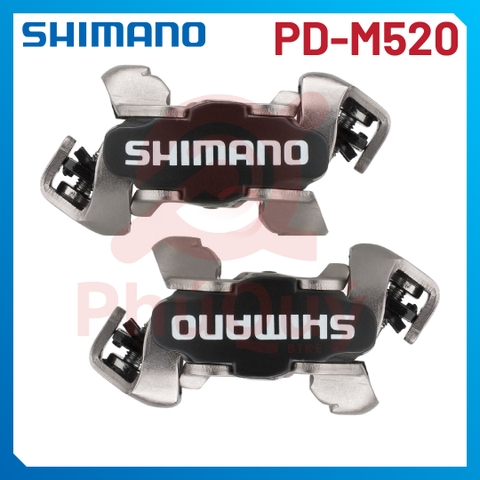 Pedal MTB SHIMANO M520  CHÍNH HÃNG (VAT) KÈM CAN