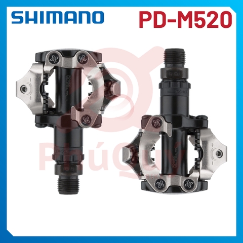 Pedal MTB SHIMANO M520  CHÍNH HÃNG (VAT) KÈM CAN