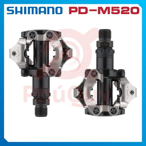 Pedal MTB SHIMANO M520  CHÍNH HÃNG (VAT) KÈM CAN