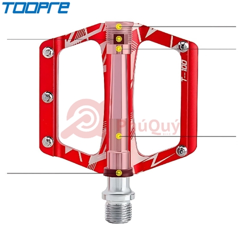 Pedal Nhôm Xe Đạp Road TOOPRE T-100 7 Màu