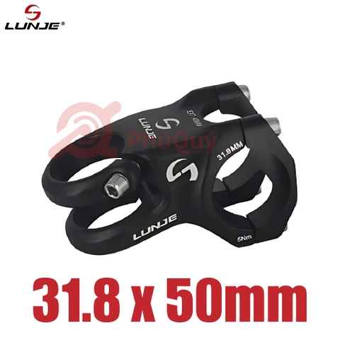 Pô tăng Nhôm 31.8 LUNJE Nghiêng 15 Độ Dài 50/70mm