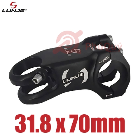 Pô tăng Nhôm 31.8 LUNJE Nghiêng 15 Độ Dài 50/70mm