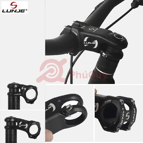 Pô tăng Nhôm 31.8 LUNJE Nghiêng 15 Độ Dài 50/70mm