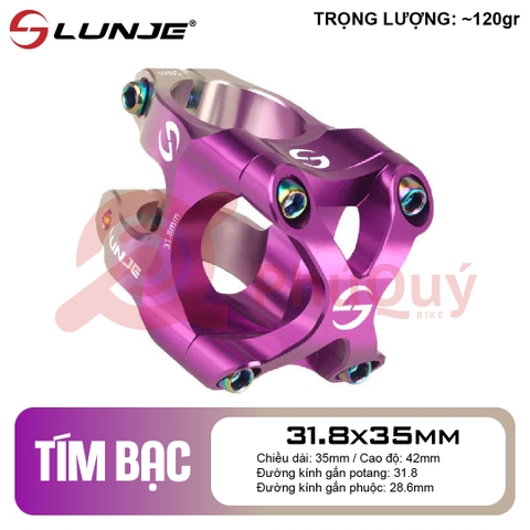 Pô Tăng LUNJE 35mm 31.8 CNC 2 Màu A015