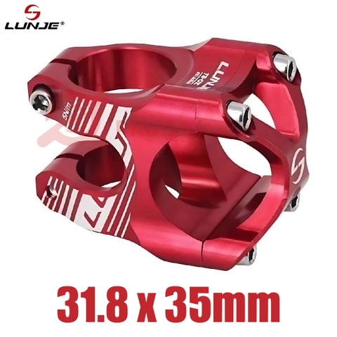 Pô tăng LUNJE Nhôm CNC 31.8 ĐEN ĐỎ XANH