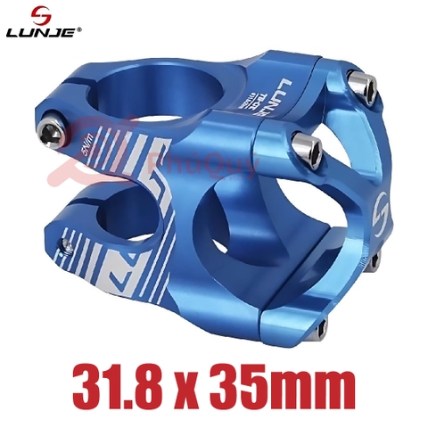 Pô tăng LUNJE Nhôm CNC 31.8 ĐEN ĐỎ XANH