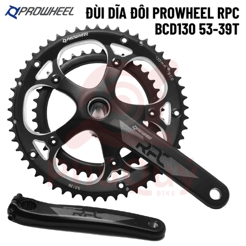 Đùi DĨa Đôi 53-39T Prowheel RPC Kèm BB