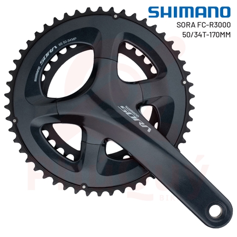 Giò Dĩa SORA R3000 50-34T 170mm Kèm BB