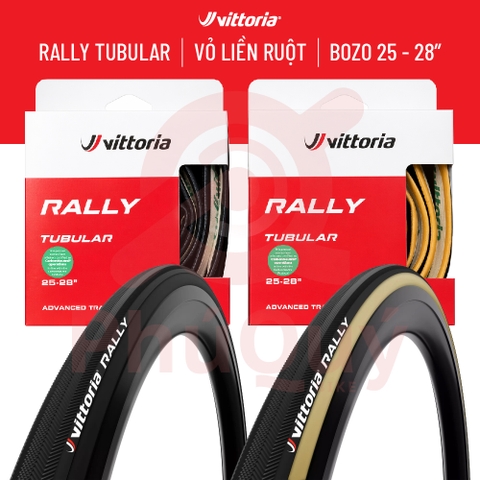 Vỏ Bozo Vittoria Tubular Rally 700x25c HÔNG VÀNG