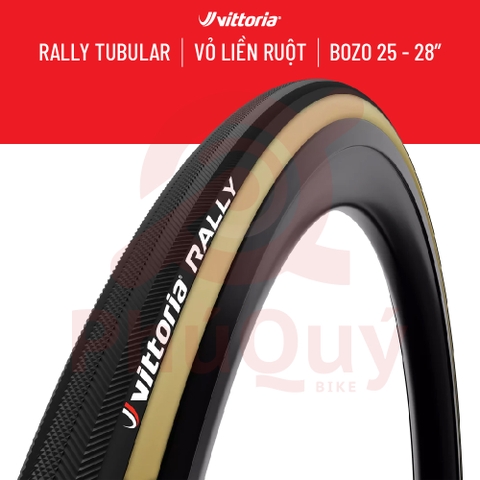 Vỏ Bozo Vittoria Tubular Rally 700x25c HÔNG VÀNG