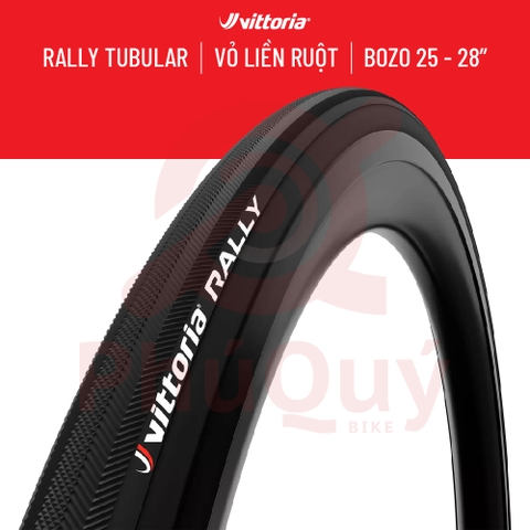 Vỏ BoZo Vittoria Tubular Rally 700x25 HÔNG ĐEN