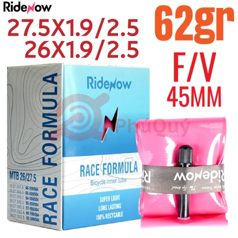 RUỘT RIDENOW SIÊU NHẸ 62gr 26/27.5x1.9/2.5 Van 45mm F/V