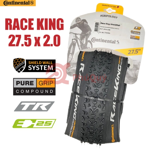 Vỏ gấp 27.5x2.0 Continental Race King chữ vàng
