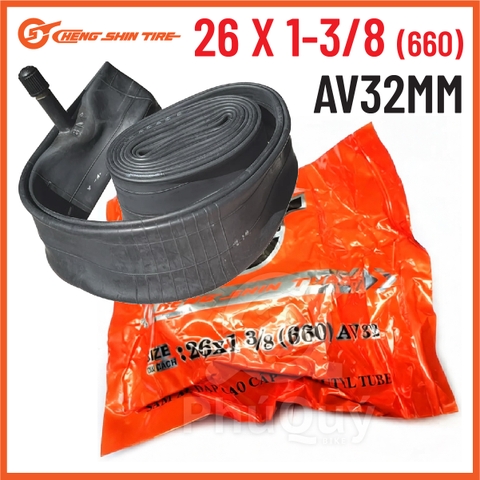Ruột Cheng Shin 26x1-3/8 (660) Van Xe Máy 32mm A/V (VAT)