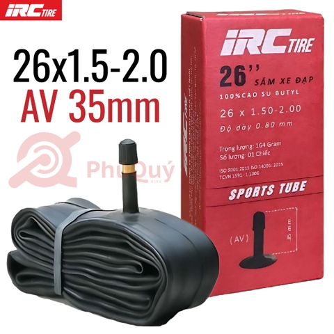 RUỘT IRC 26x1.50-2.00 VAN AV 35mm