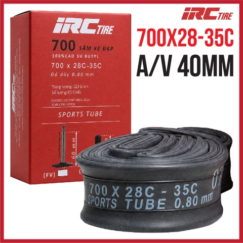 Ruột IRC 700x28/35 Van Pháp FV 60mm (VAT)
