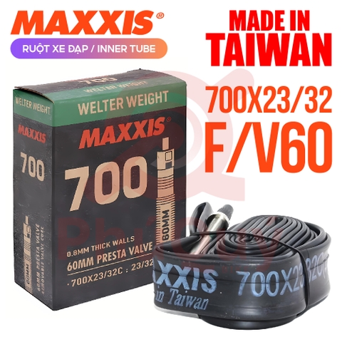 Ruột Xe Đạp MAXXIS TAIWAN 700 x 23/32 Van Xe Đạp 60mm F/V