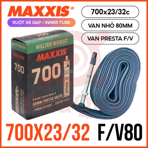 Ruột Maxxis VN 700 x 23/32c van xe đạp F/V 80mm (VAT)