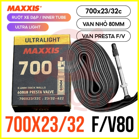 Ruột Maxxis VN siêu mỏng 700x23/32 FV 80 (80gr) (VAT)