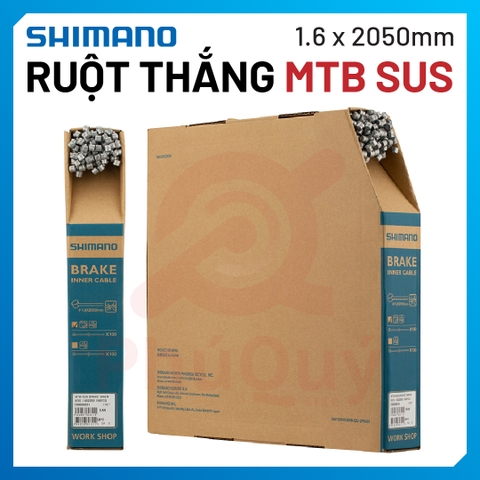 RUỘT Dây Cáp THẮNG MTB SHIMANO SUS 1.6X2050MM (50 PSC/HỘP) (VAT)