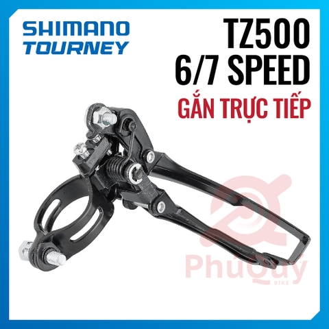 Sang Dĩa Tourney TZ500 Sắt Đen Chính Hãng SHIMANO