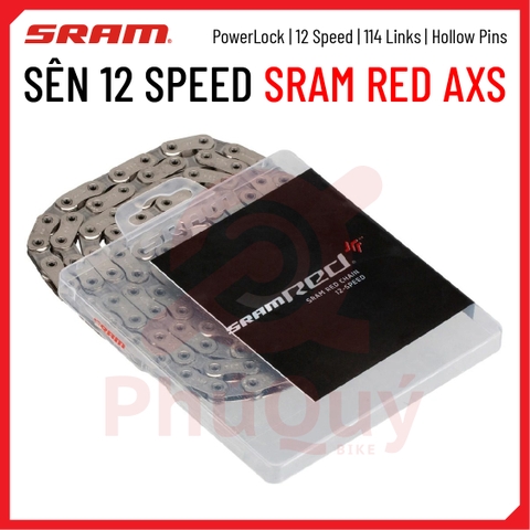 SÊN 12 SRAM RED 114L HÀNG HỘP CHÍNH HÃNG CÓ KHÓA SÊN  (VAT)