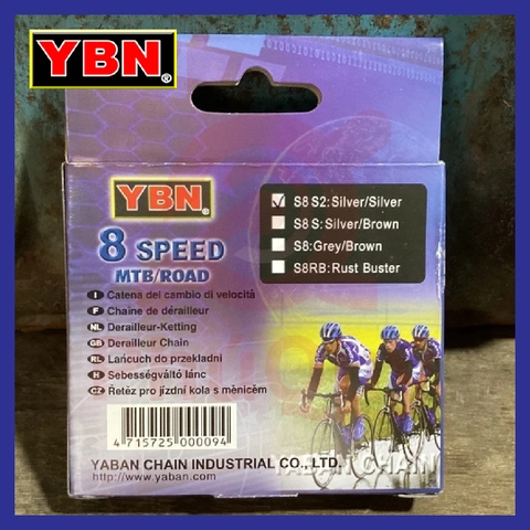 Sên 8 YBN S8 - S2 116L Chính Hãng Đài Loan Có Khóa Sên (VAT)