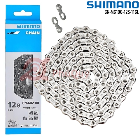 SÊN 12 SPEED SHIMANO CN-M6100 116L CÓ HỘP CHÍNH HÃNG