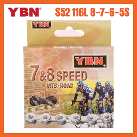 Sên YBN S52-116L Dùng Cho 8/7/6/5 Tốc Độ (VAT)