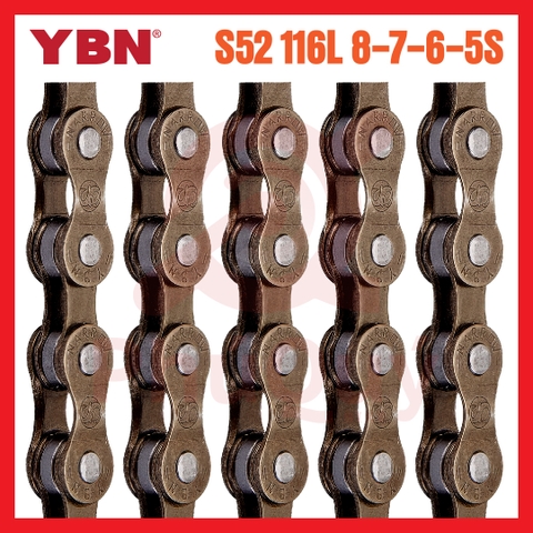 Sên YBN S52-116L Dùng Cho 8/7/6/5 Tốc Độ (VAT)