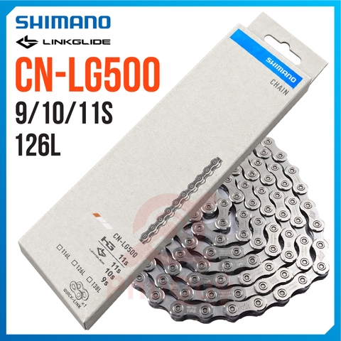 Sên SHIMANO LG500 HỘP  Xài 9, 10, 11 Tốc Độ  126L CÓ KHÓA SÊN (VAT)