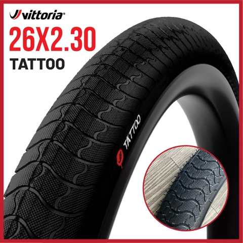 Vỏ Vittoria Tattoo II 26x2.3 Rigid Full Đen (VAT)