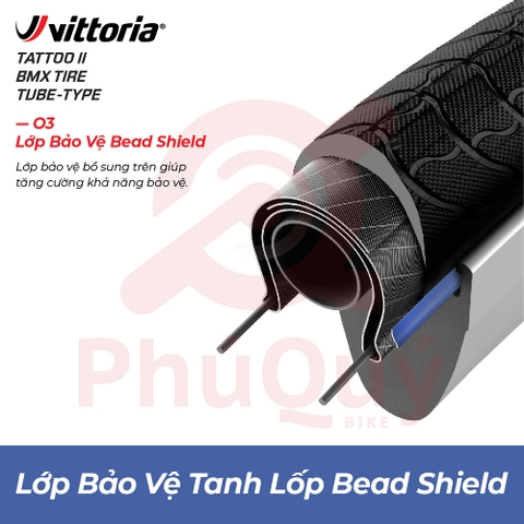 Vỏ Vittoria Tattoo II 26x2.3 Rigid Full Đen (VAT)