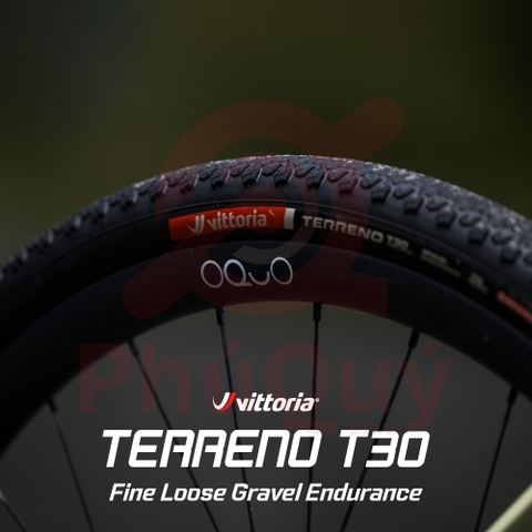 Vỏ Vittoria Terreno T30 Fine Loose (Gai mịn) Tubeless Gravel Endurance G2.0 (VAT)