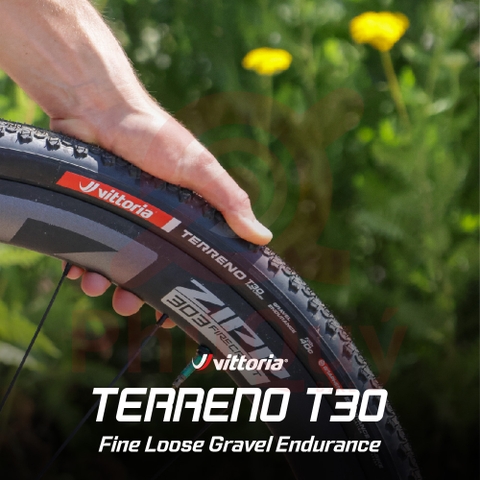 Vỏ Vittoria Terreno T30 Fine Loose (Gai mịn) Tubeless Gravel Endurance G2.0 (VAT)