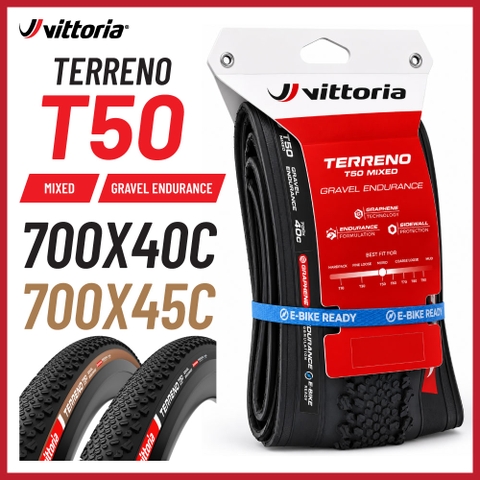 Vỏ Vittoria Terreno T50 Mixed TLR Gravel Endurance G2.0 (VAT)