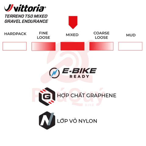 Vỏ Vittoria Terreno T50 Mixed TLR Gravel Endurance G2.0 (VAT)