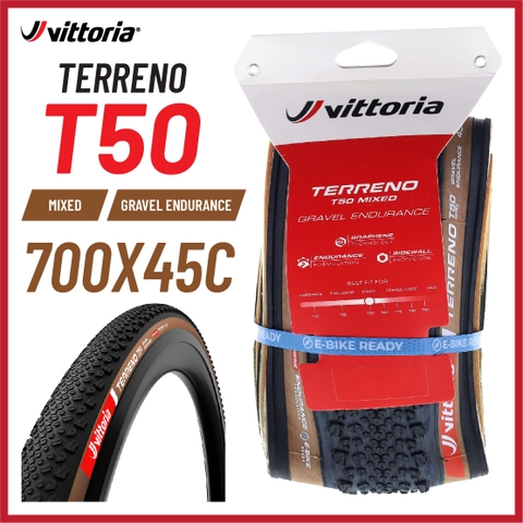Vỏ Vittoria Terreno T50 Mixed TLR Gravel Endurance G2.0 (VAT)