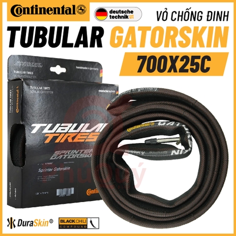 Vỏ Tubular Continental 700x25c Gatorskin Chống Đinh
