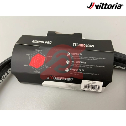 Vỏ liền ruột Tubular 700x25c Vittoria Rubino Pro