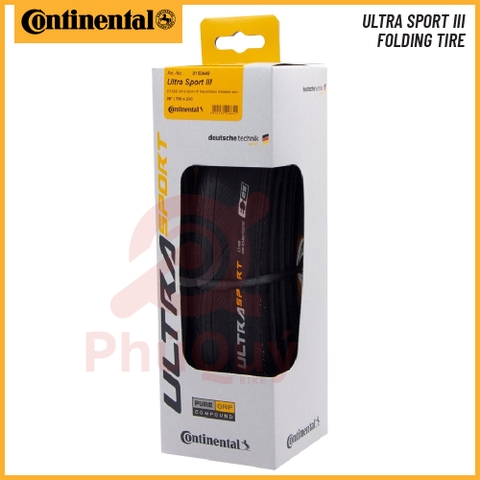 Vỏ Gấp 700x23c Continental Ultra Sport III Có Hộp
